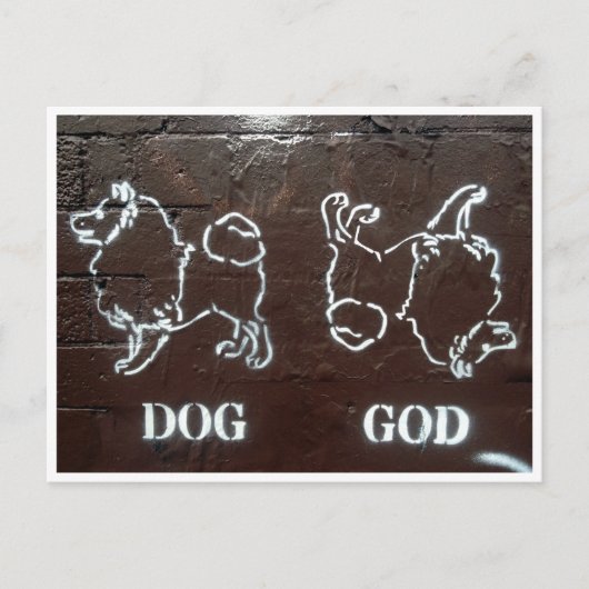 god briefkaart (Voorkant)