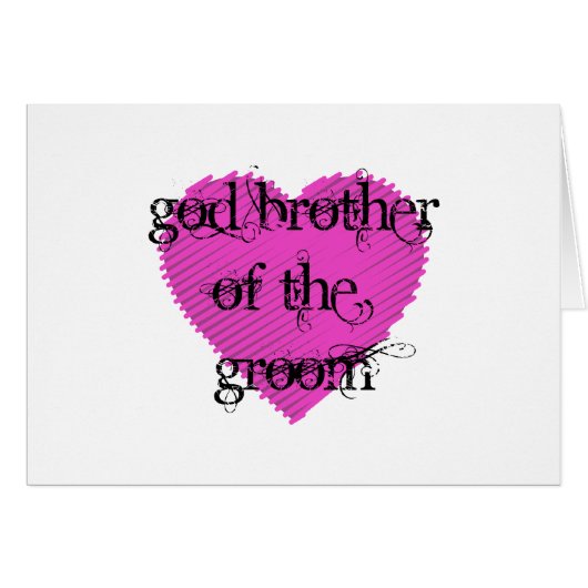 God Broer van de Groom (Voorkant Horizontaal)