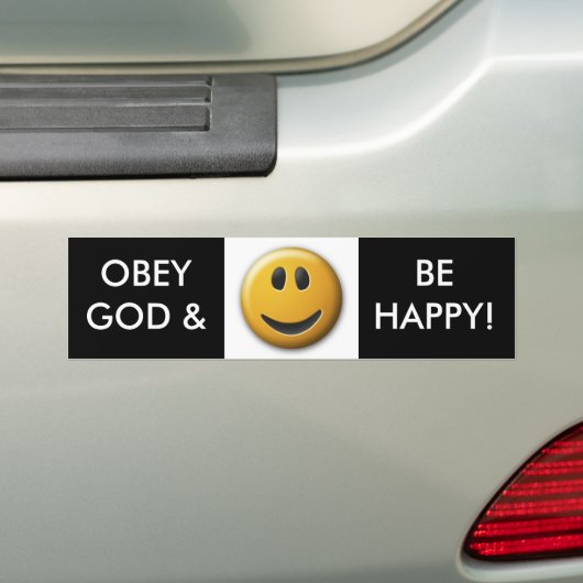 GOD! Bumpersticker (Op auto)
