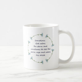 God Calms Storm Inspirerend Citaat Koffiemok