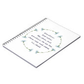 God Calms Storm Inspirerend Citaat Notitieboek (Linkerzijde)