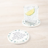 God Calms Storm Inspirerend Citaat Zandsteen Onderzetter (Zijkant)