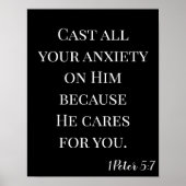 God Cares voor jou Poster (Voorkant)