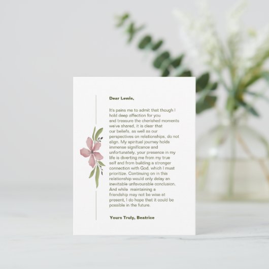 God Centered Breakup Kaart (Staand voorkant)