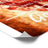 God citeert : Al 2:20 - "Christus leeft in mij" Poster (Hoek)