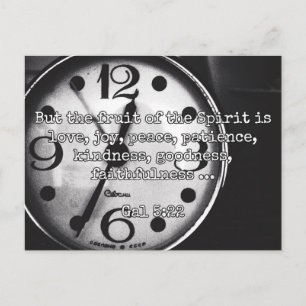 God citeert: Gal 5:22 — "Fruit of the Spirit" Briefkaart