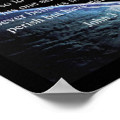 God citeert : John 3:16 - "God hield van de wereld Poster (Hoek)