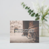 God citeert: Phil 4:13 — "God geeft kracht" Briefkaart (Staand voorkant)