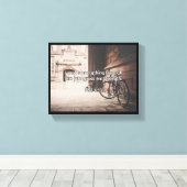 God citeert: Phil 4:13 — "God geeft kracht" Canvas Afdruk (Insitu (Houten vloer))