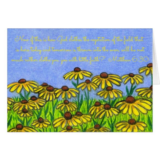 God Clothes Vegetation~Scripture~Black Eyed Susans (Voorkant Horizontaal)
