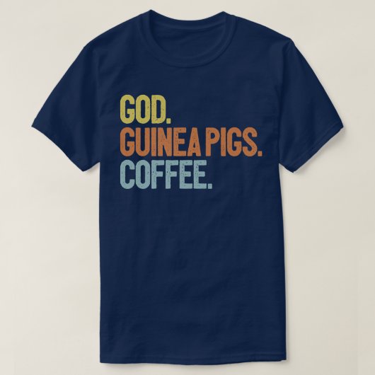 God Coffee Guinea Pigs Premium T-shirt (Design voorkant)