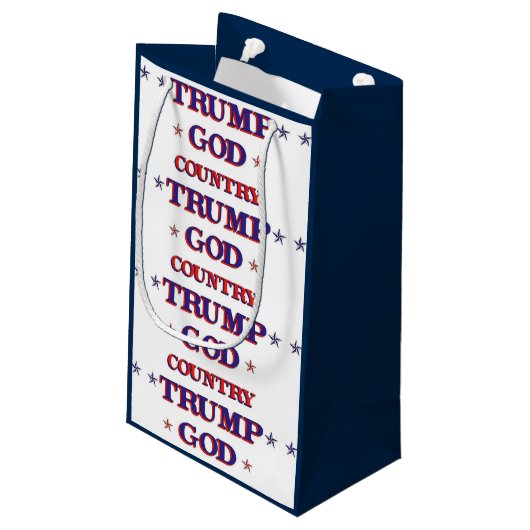God Country Trump Klein Cadeauzakje (Achterkant Gekanteld)