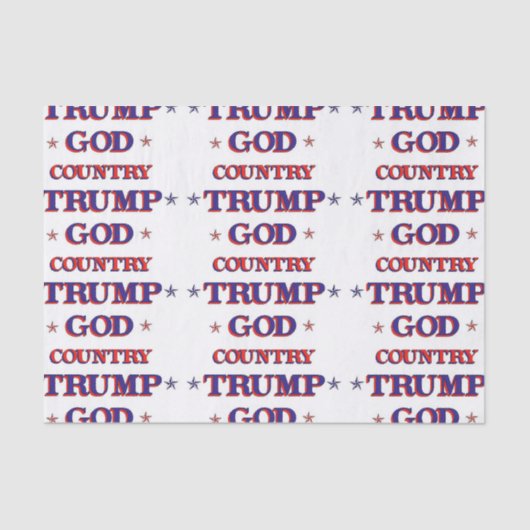 God Country Trump Tissuepapier (Voorkant)