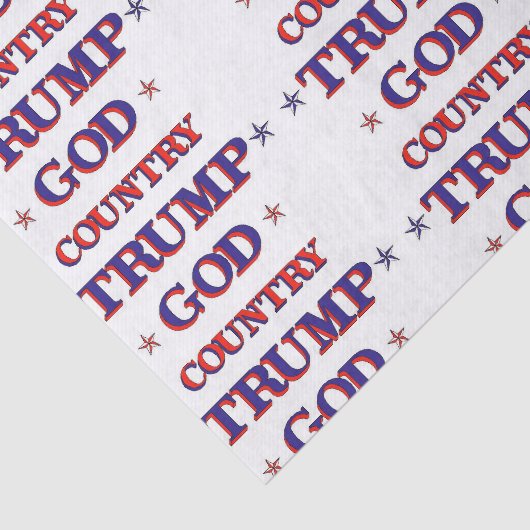 God Country Trump Tissuepapier (Detail)