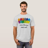 God created the meeples t-shirt (Voorkant volledig)