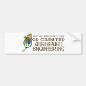 God Creëer Aerospace Engineering Bumpersticker (Voorkant)