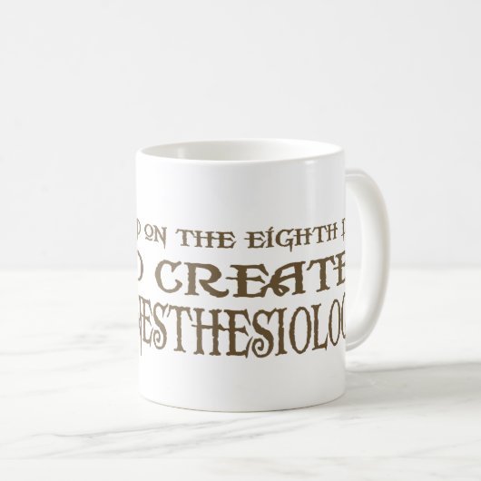 God Creëer anesthesiologie Koffiemok (Voorkant rechts)