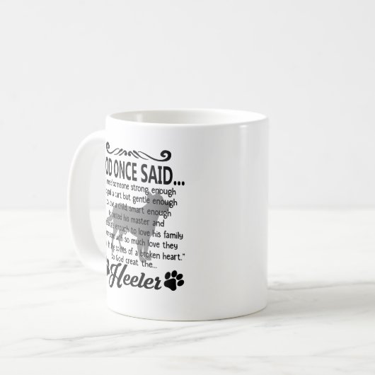 God Creëer Blue Heeler Mok (Voorkant links)