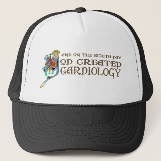 God Creëer Cardiologie Trucker Pet (Voorkant)