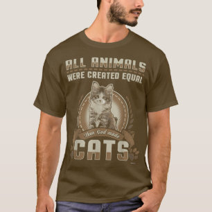 God Creëer Cats Kitten T-Shirt