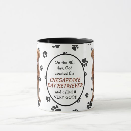 God Creëer Chesapeake Bay Retriever Dog Mok (Midden)