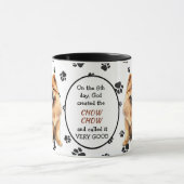 God Creëer ChowChow Dog Mok (Midden)