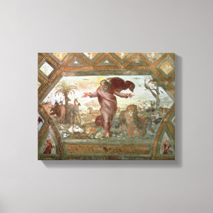 God Creëer de aarde Canvas Afdruk
