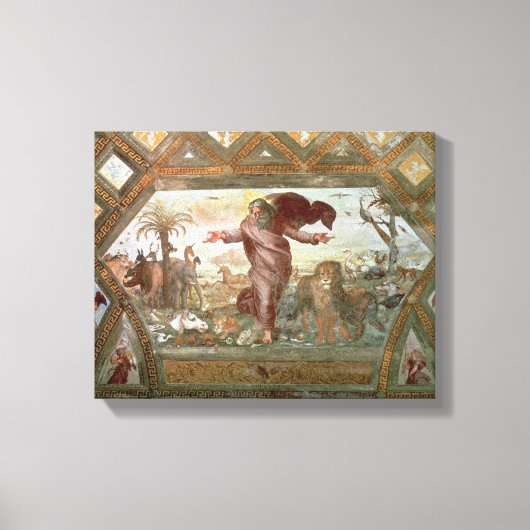 God Creëer de aarde Canvas Afdruk (Voorkant)