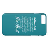 God Creëer de Pit Bull Case-Mate iPhone Case (Achterkant (Horizontaal))
