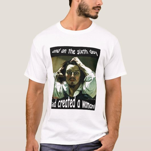 God Creëer een vrouw T-shirt (Voorkant)
