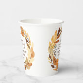 God Creëer het goede | Thanksgiving krans | Neutra Papieren Bekers (Links)