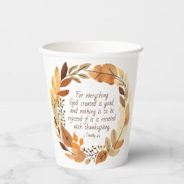 God Creëer het goede | Thanksgiving krans | Neutra Papieren Bekers