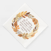 God Creëer het goede | Thanksgiving krans | Neutra Servet (Hoek)