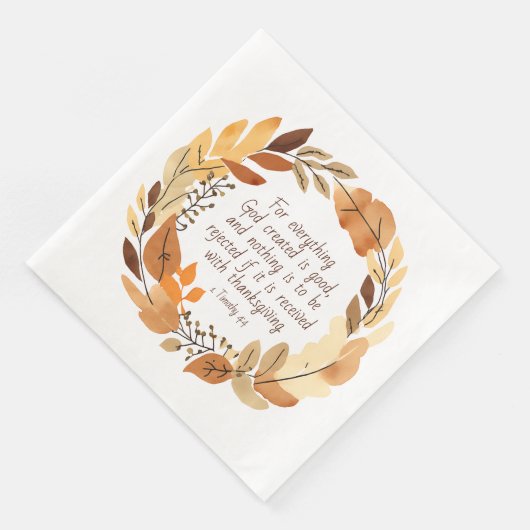 God Creëer het goede | Thanksgiving krans | Neutra Servet (Hoek)