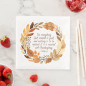 God Creëer het goede | Thanksgiving krans | Neutra Servet (Insitu)