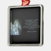 God Creëer het paard Metalen Ornament (Links)
