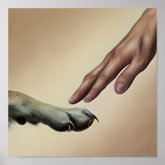 God Creëer hondenportretkunst Poster (Voorkant)