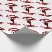 God Creëer licht - grappige bijbel, Lineman Design Cadeaupapier (Hoek)