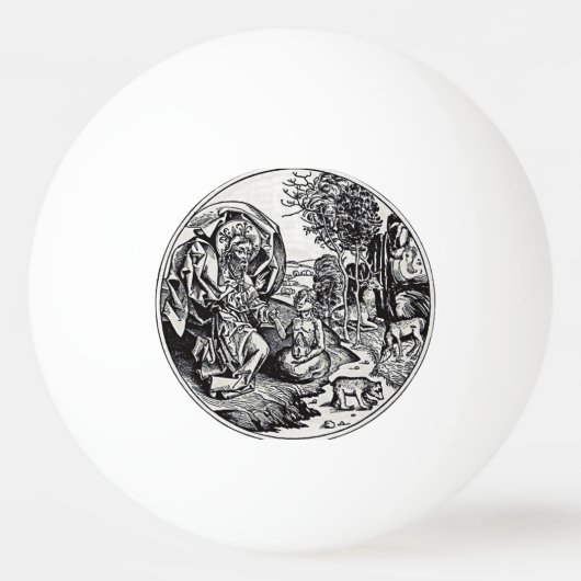 God creëer man pingpongbal (Voorkant)