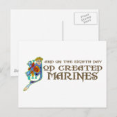 God Creëer Marines Briefkaart (Voorkant / Achterkant)