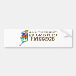 God Creëer Massage Bumpersticker