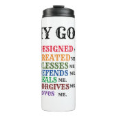 ** God Creëer me** CHILI BOWL Thermosbeker (Voorkant)