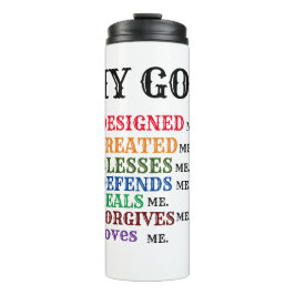 ** God Creëer me** Thermal Tumbler Thermosbeker