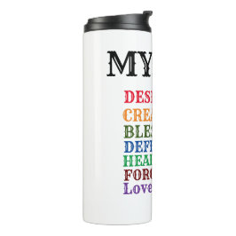 ** God Creëer me** Thermal Tumbler Thermosbeker