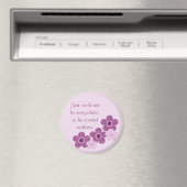 God Creëer Moeders Flower Magnet, Lavender Magneet (Insitu (Vaatwasser))