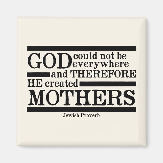 God Creëer Moeders Magneet (Voorkant)