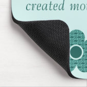 God Creëer moeders patterned Flower Mousepad Blauw Muismat (Hoek)