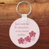 God Creëer Mothers Patterned Flower Sleutelhanger  (Voorkant)