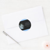 God Creëer Paard Ronde Sticker (Envelop)