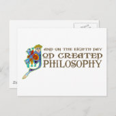 God Creëer Philosophy Briefkaart (Voorkant / Achterkant)